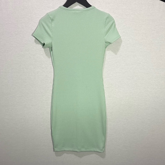 GUESS Mint Green Henley Button Up Dress - Picture 3 of 8